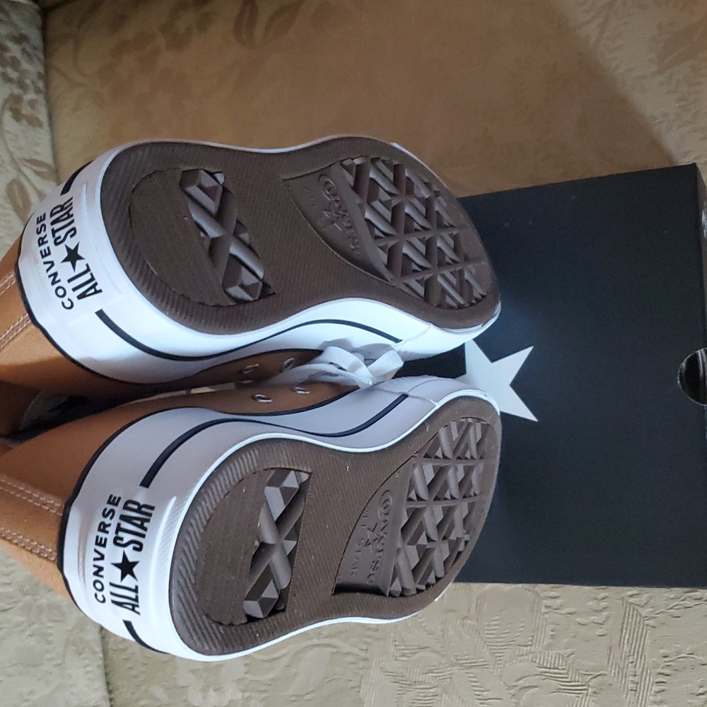 Converse Chuck Taylor All Star Lift Hi-Top Sneaker/Bronze - Picture 8 of 16